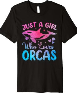 Just A Girl Who Loves Orcas Premium T-Shirt