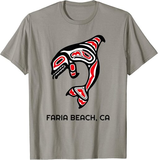 California Faria Beach Orca Killer Whale Native American T-Shirt