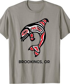 Brookings, Oregon Native American Orca Killer Whales Gift T-Shirt